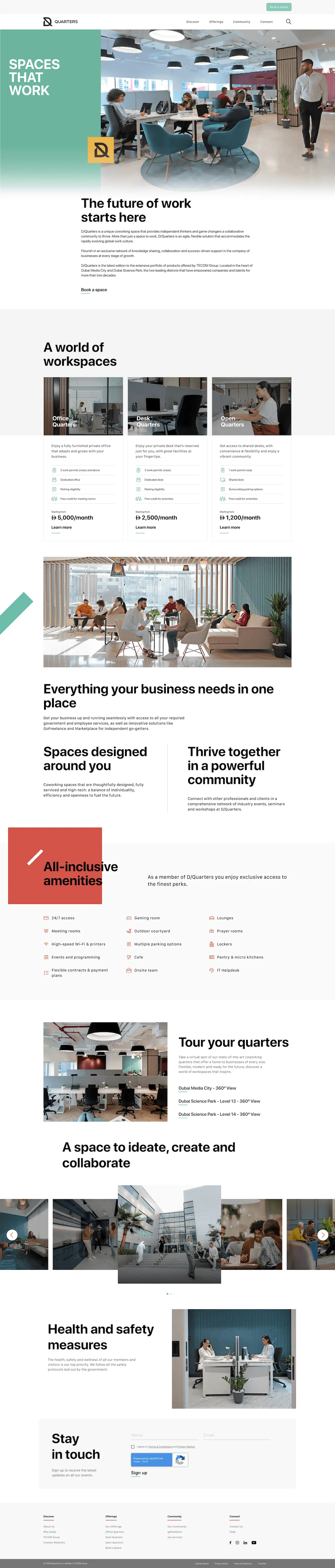 D/Quarters homepage
